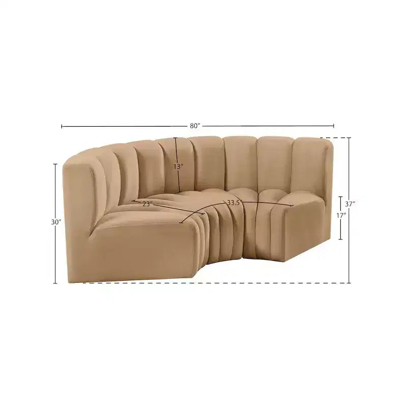 Divano modulare Arc Velvet