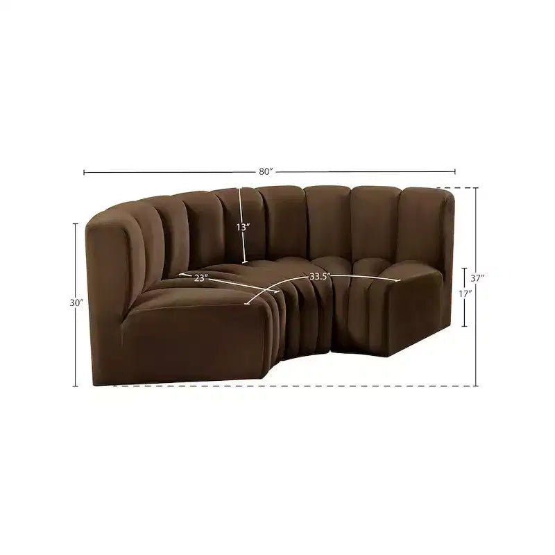 Divano modulare Arc Velvet