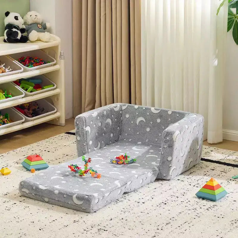 Kids Folding Sofa Bed with Sponge Cushion