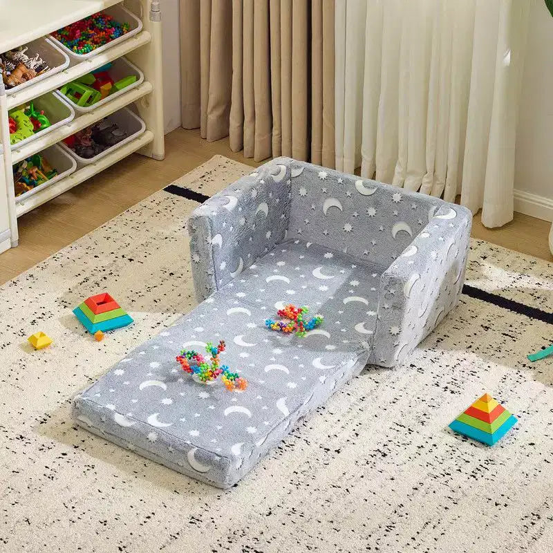 Divano Letto Pieghevole per Bambini con Cuscino in Spugna