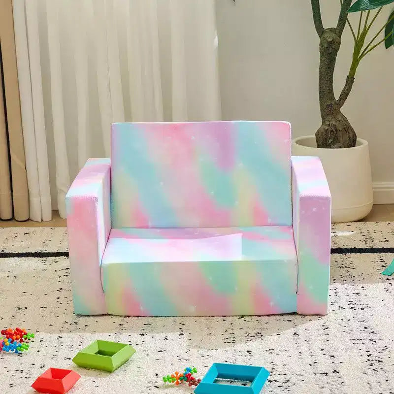 Divano Letto Pieghevole per Bambini con Cuscino Completamente Imbottito
