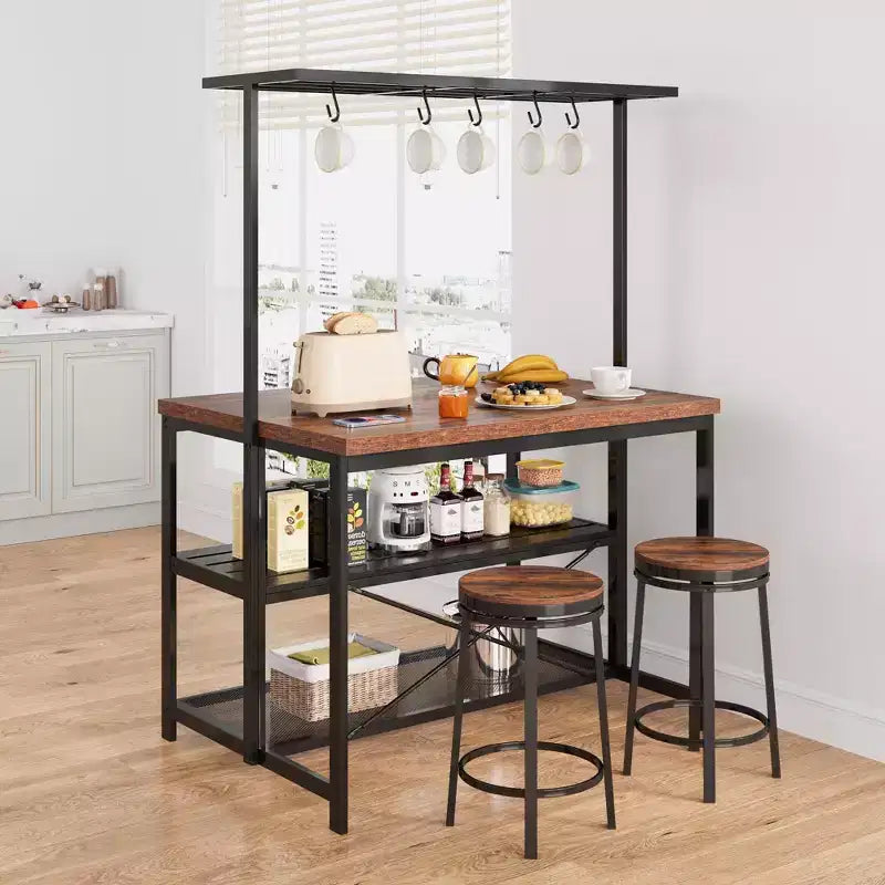 42/47 Inch Kitchen Island with Storage and Seating