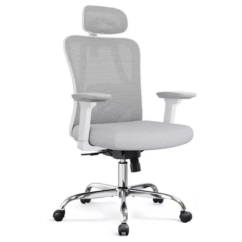 Ergonomic Mesh Desk Chair with Adjustable 3D Headrest, Lumbar Support and 3D Armrests – Big and Tall
