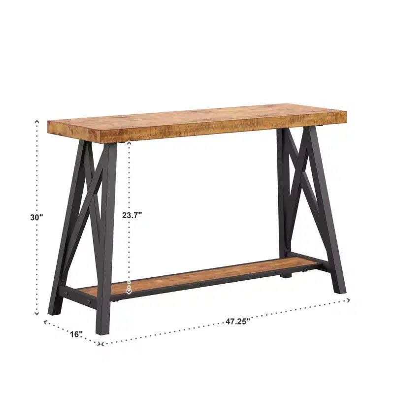 Consolle con ripiano aperto