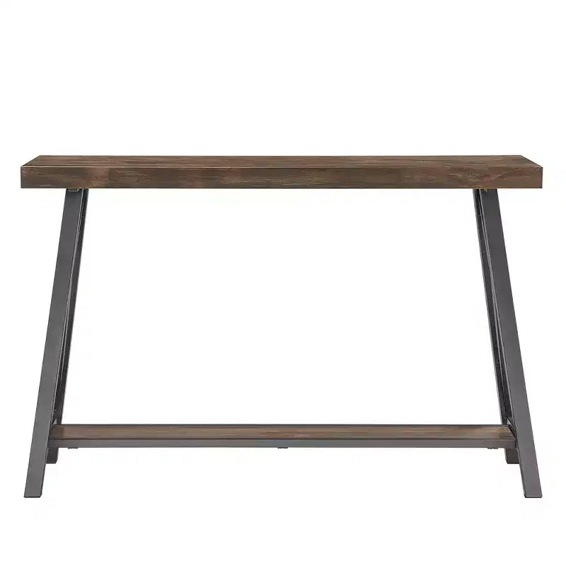 Console Table with Open Shelf