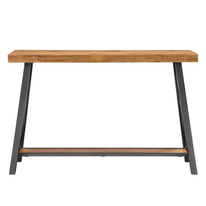 Console Table with Open Shelf