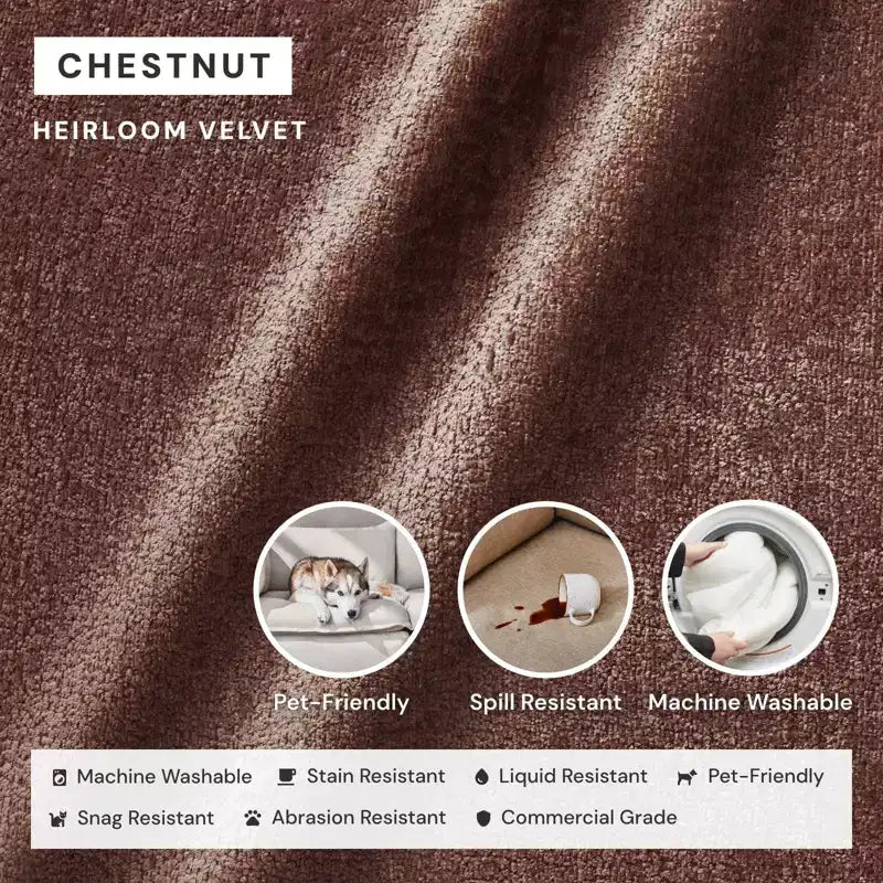 Divano sezionale a U modulare lavabile a 6 posti con pouf, cuscino sagomato e cuscini di seduta in memory foam