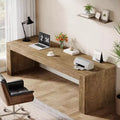 Scrivania extra lunga da 200 cm per due persone, con piano in MDF e telaio in metallo