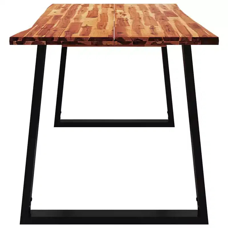 Solid Wood Acacia Dining Table with Live Edge