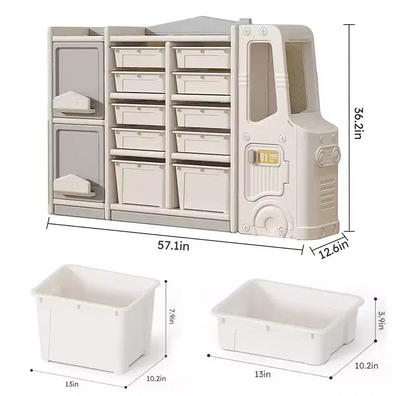 Kids Storage Cabinet with Shelf