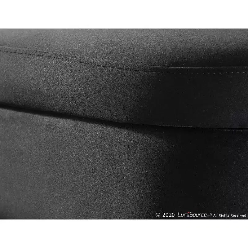Panca contenitore imbottita da 122 cm con struttura in metallo
