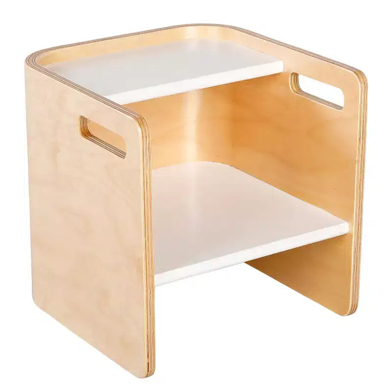 Bentwood Multipurpose Toddler Chair – 3-in-1 Wooden Cube Chair for Kids