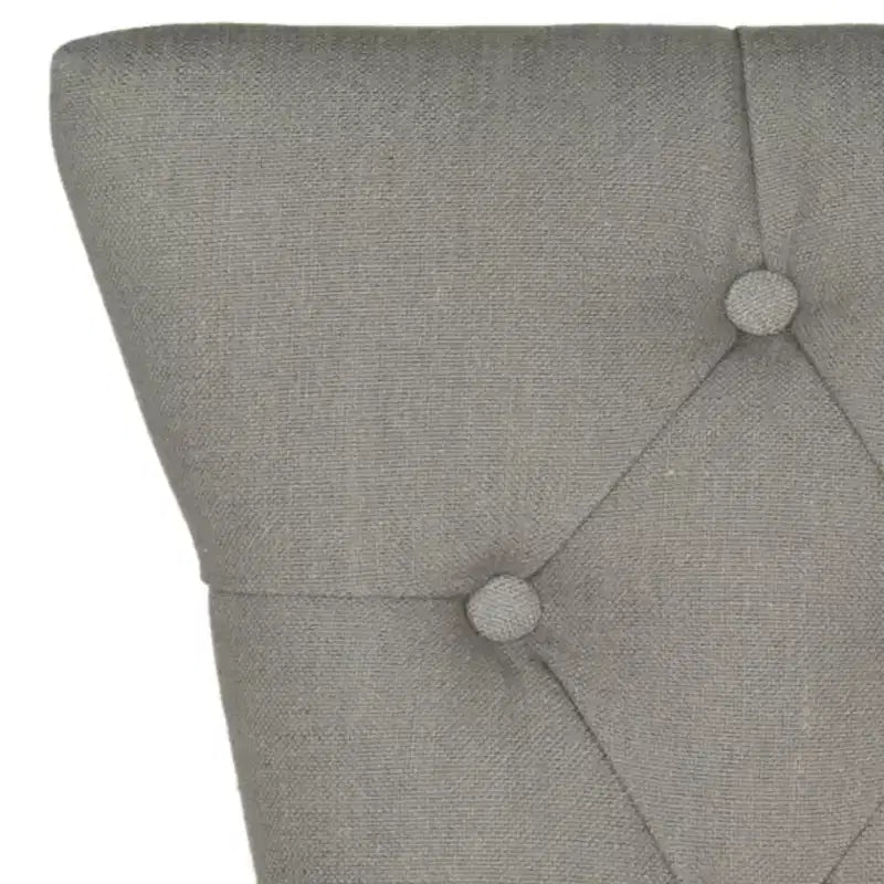 Side Chair Set of 2 – Fabric Upholstery, Wood Legs, Button Tufted Back
