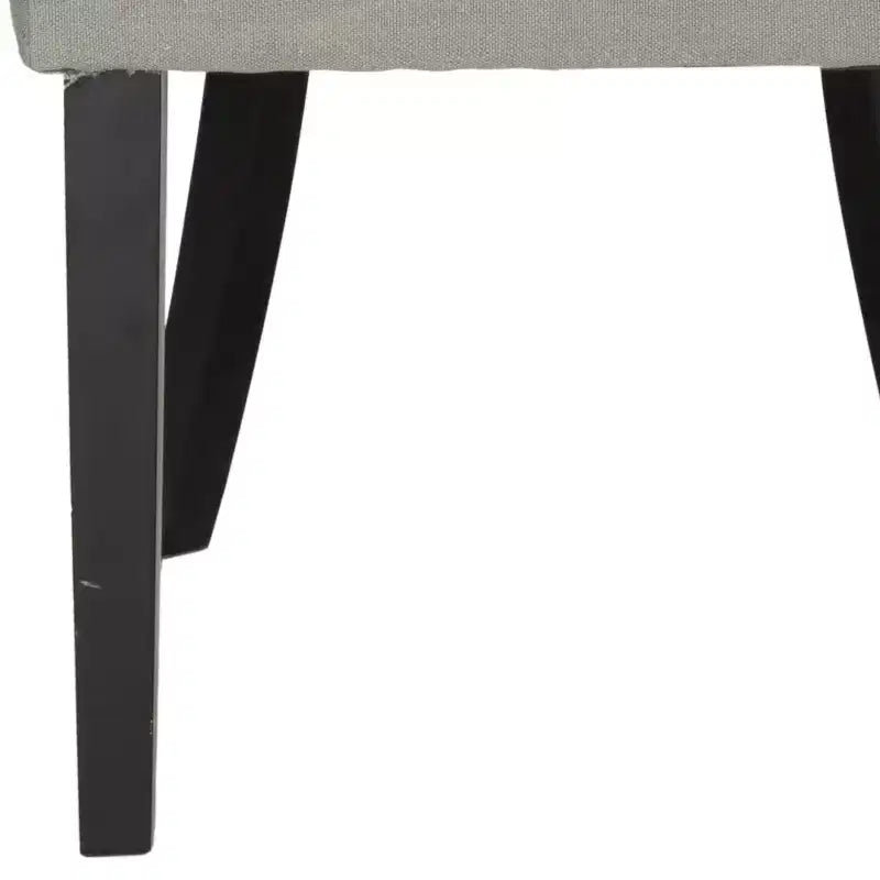 Set di 2 sedie con schienale – Rivestimento in tessuto, gambe in legno, schienale capitonné