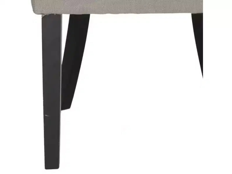 Set di 2 sedie con schienale – Rivestimento in tessuto, gambe in legno, schienale capitonné