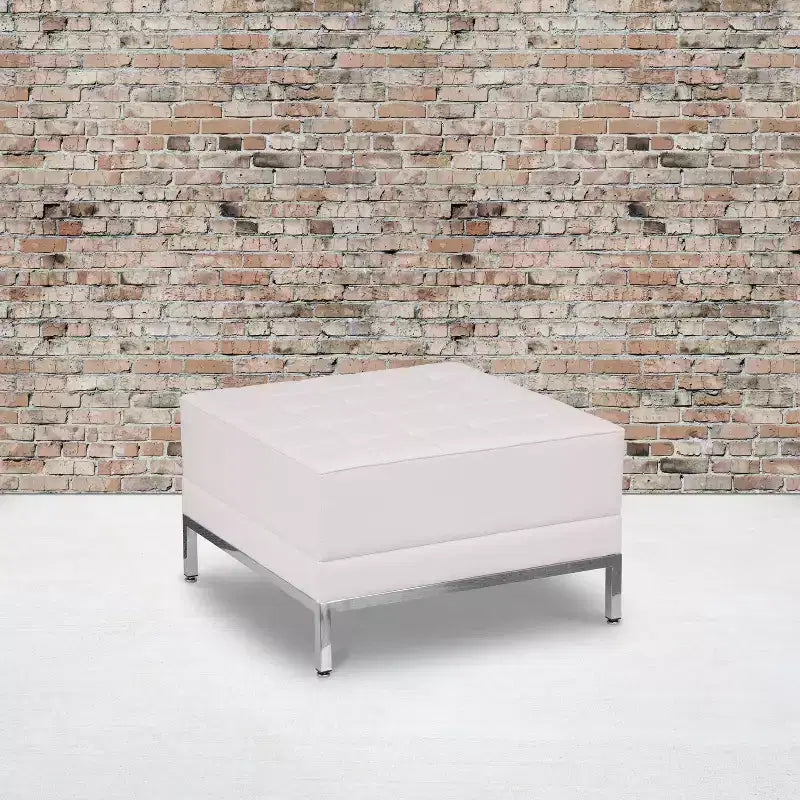 Pouf Modulare Trapuntato in Pelle Sintetica – Qualità Commerciale
