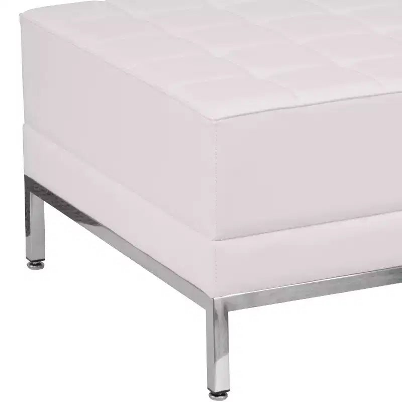 Pouf Modulare Trapuntato in Pelle Sintetica – Qualità Commerciale