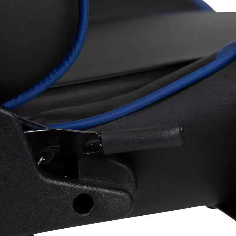 Sedia da gaming stile racing con schienale reclinabile e poggiapiedi estraibile