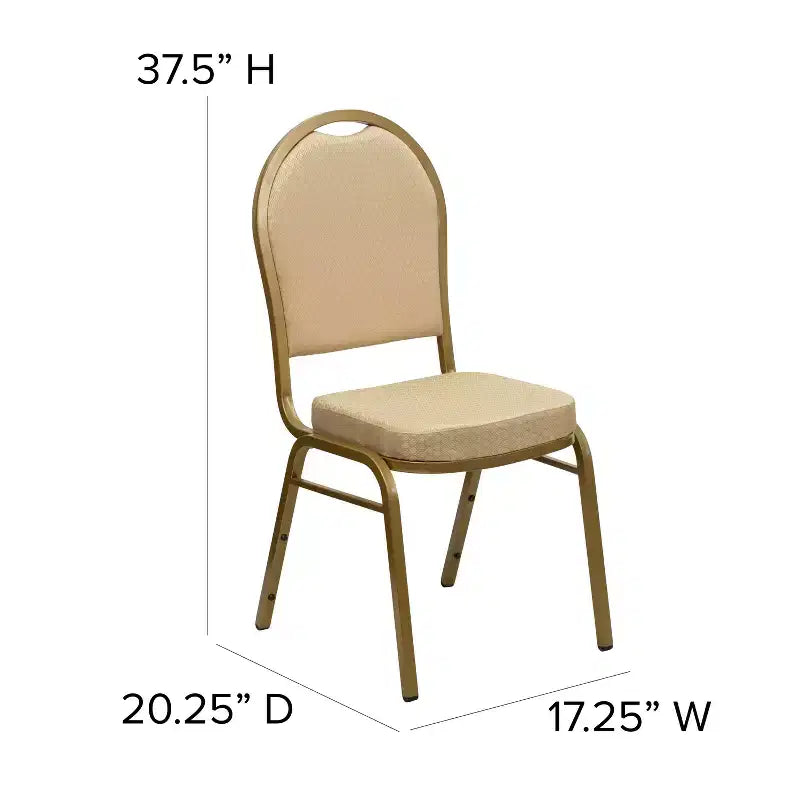 Dome Back Stacking Banquet Chair – Commercial Grade, Multiple Colors Available