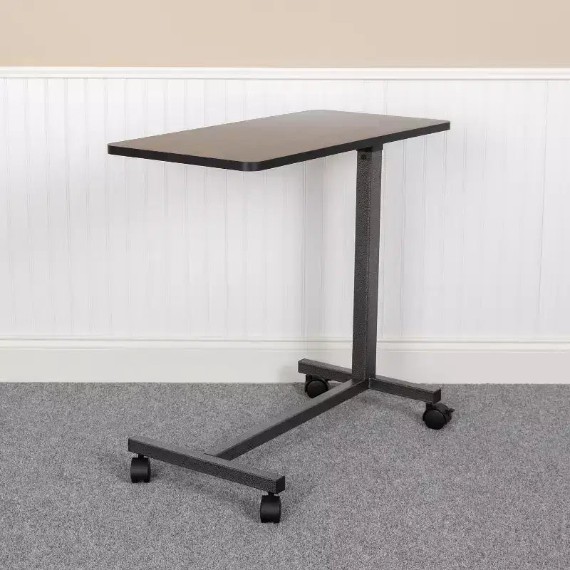 Adjustable Overbed Table with Locking Wheels – Rolling Bedside Table for Home and Hospital Use