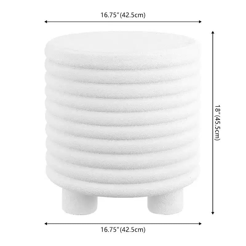 18" Round 3-Legged Drum Accent Table, Indoor/Outdoor