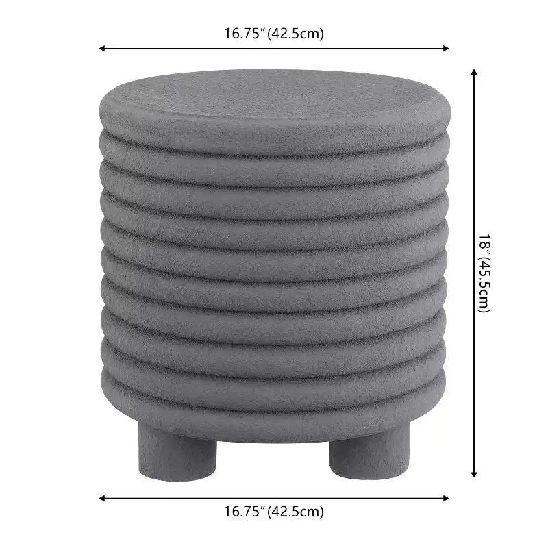 18" Round 3-Legged Drum Accent Table, Indoor/Outdoor