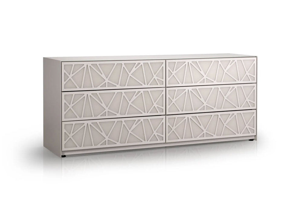 Cassettiera Absolute - Piani e frontali disponibili in vetro, specchio satinato o porcellana.Caratteristiche: Telaio in acciaio completamente saldato Disponibile in tutti i colori verniciati a polvere