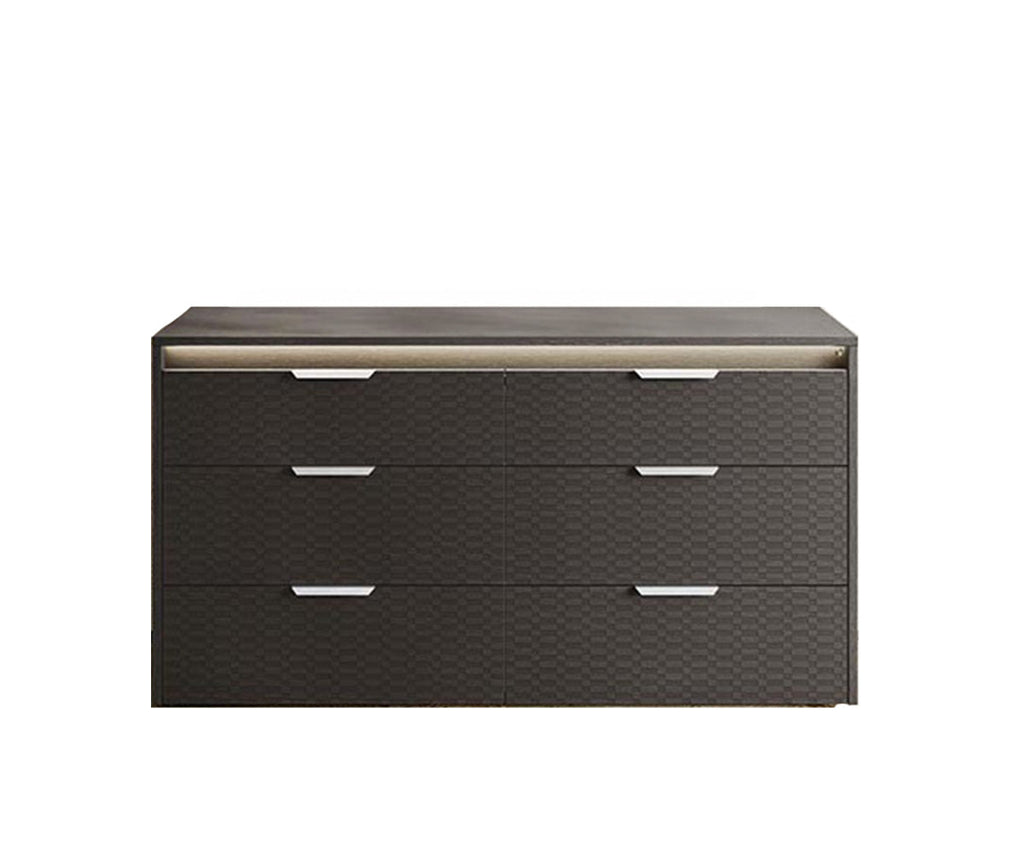 Amy Dresser - Eco rovere scuro etris opaco Made in Italy*La ferramenta/i tasselli per il montaggio a parete non sono inclusi per gli specchi - Si abbina allo specchio coordinato per un