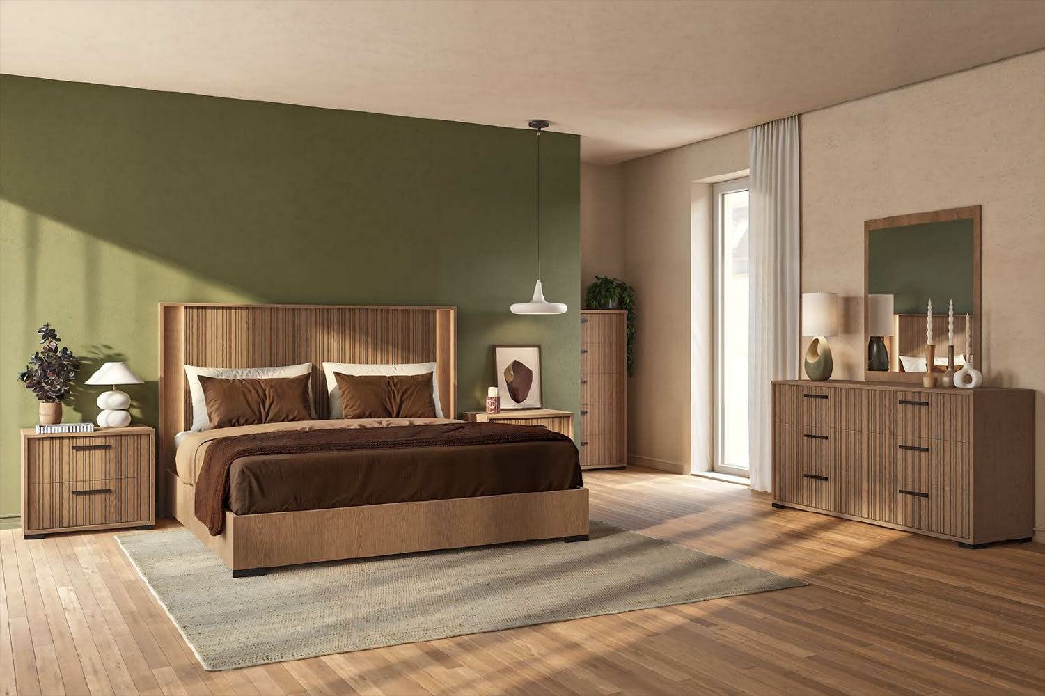 Letto imbottito (ordine speciale) - Questa luce diffusa crea un'atmosfera calma e intima, perfetta per il riposo e il relax