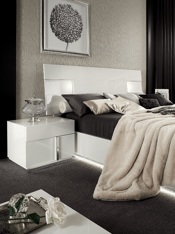 Nightstand - A refined addition to any contemporary bedroom, crafted in Italy.Made In Italy - A refined addition to any contemporary bedroom,