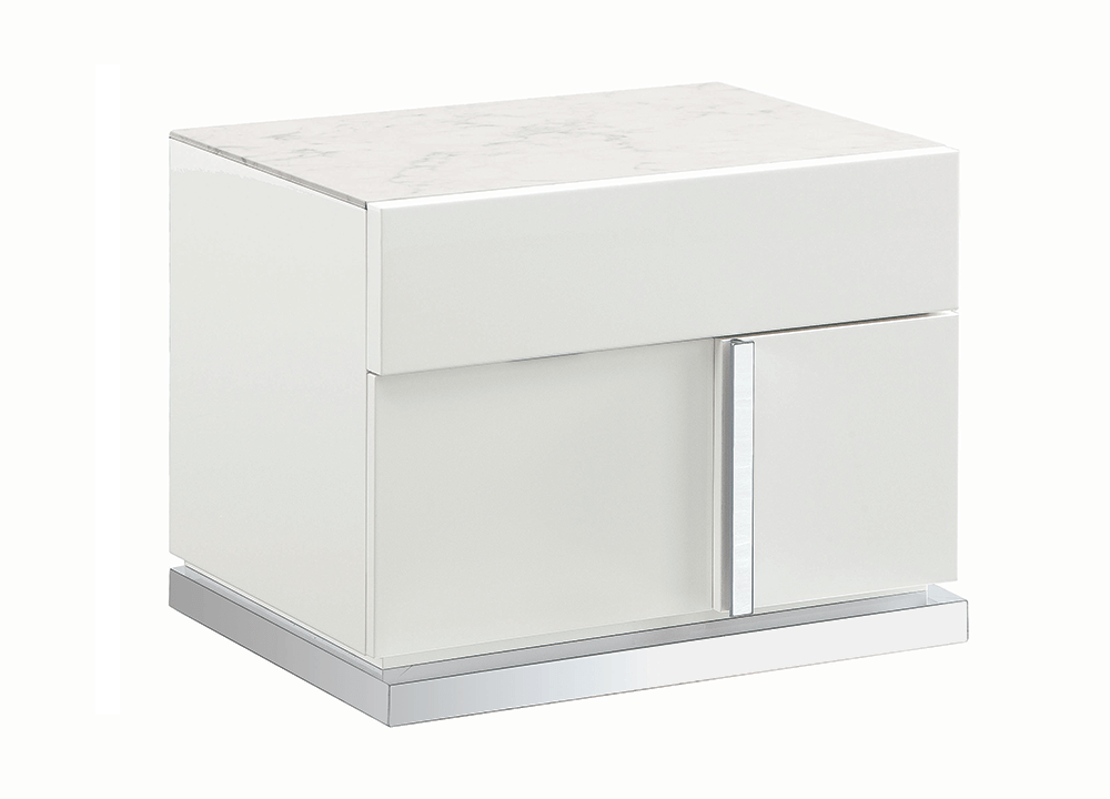 Nightstand - A refined addition to any contemporary bedroom, crafted in Italy.Made In Italy - A refined addition to any contemporary bedroom,