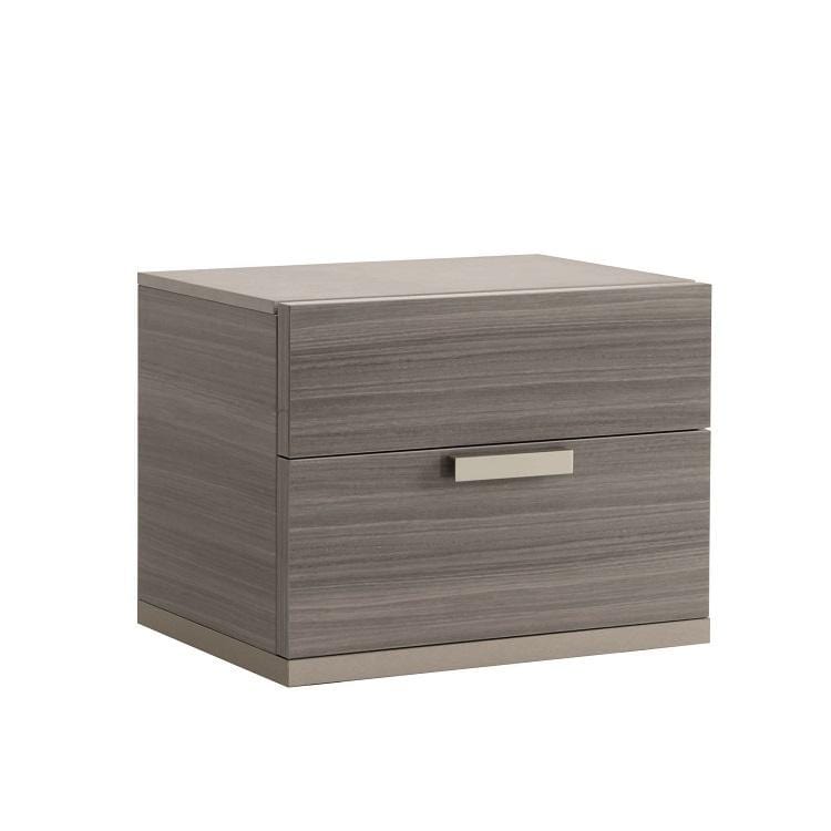 Comodino Iris - La superficie lucida riflette la luce per un'atmosfera elegante e contemporanea - La superficie lucida riflette la luce per un ambiente elegante e contemporaneo