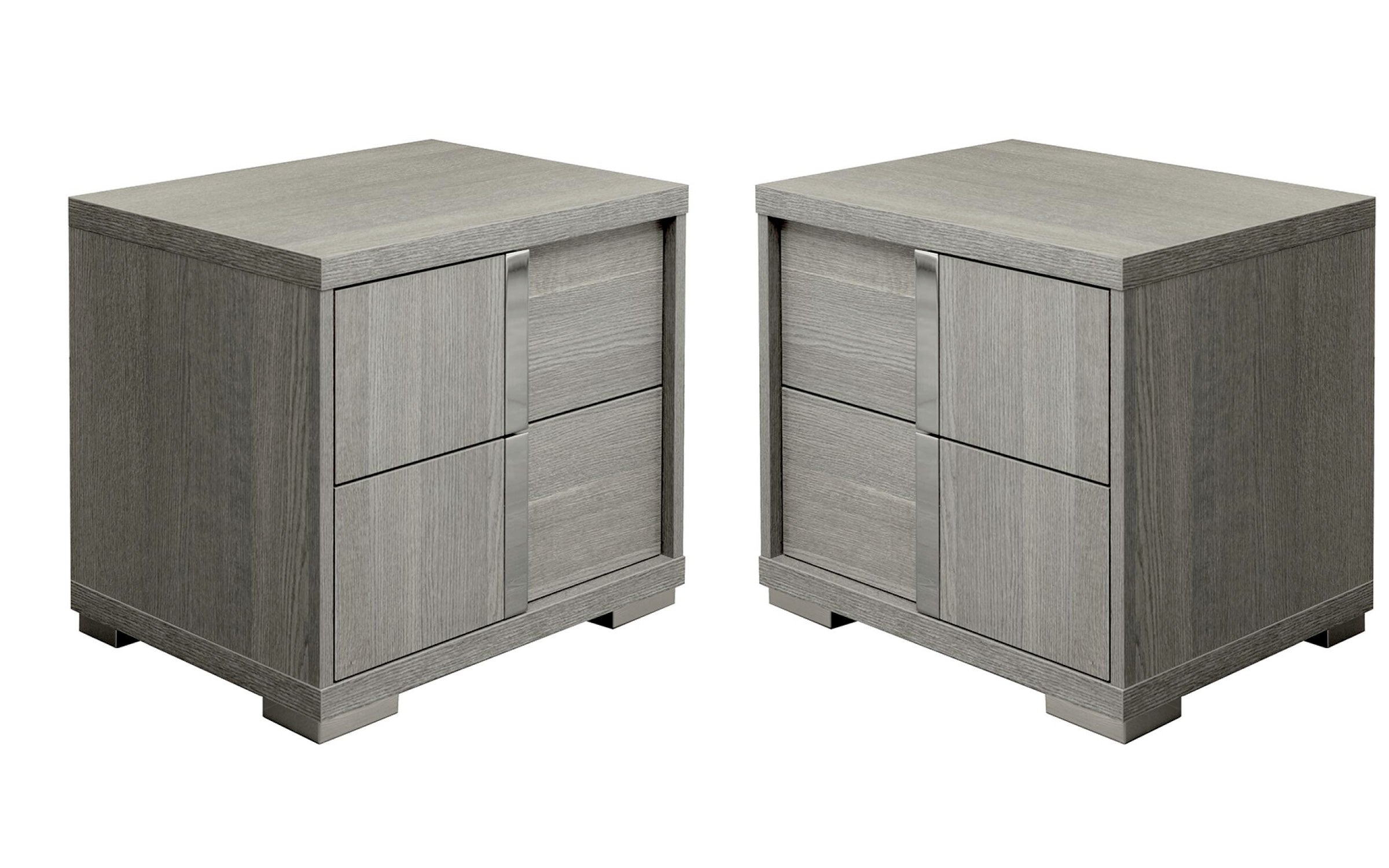 Comodino Tivoli - Colore: Rovere Grigio Opaco Materiale eco: Impiallacciatura di legno Montaggio: Completamente assemblato Dimensioni: L 24 x P 18 x A 22 Descrizione:A