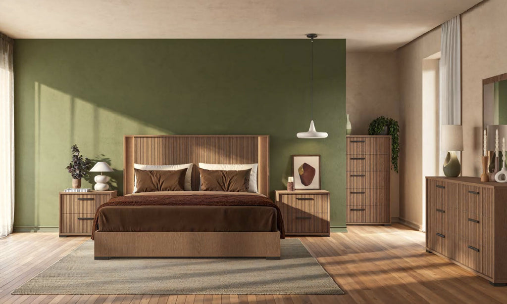 Letto imbottito (ordine speciale) - Questa luce diffusa crea un'atmosfera calma e intima, perfetta per il riposo e il relax