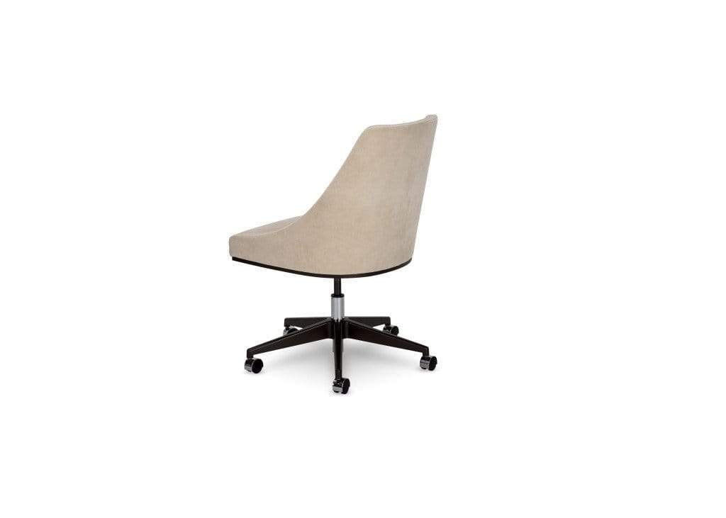 Sedia da scrivania Senna - Base girevole a cinque razze disponibile in qualsiasi finitura verniciata a polvere o alluminio lucidato. Ordine speciale - Dotata di texture sullo schienale a canali