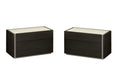 Nightstand in Wenge - Equipped with soft-closing tracks by Blum for smooth, quiet operation - Equipped with soft-closing tracks by Blum for